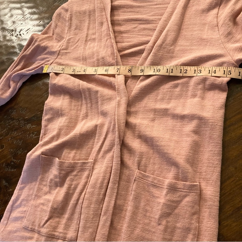 Girls Old Navy Pink Open Front Long Cardigan Sweater Size Youth L Large 10 - 12 - Picture 8 of 8